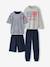 Lot 2 pyjama court et long marine 1 - vertbaudet enfant 