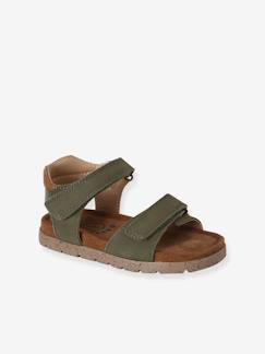 Chaussures-Chaussures garçon 23-38-Sandales cuir enfant à scratchs collection maternelle