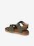 Sandales cuir enfant à scratchs collection maternelle kaki+marine+sable 3 - vertbaudet enfant 