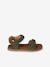 Sandales scratchées cuir enfant kaki+marine+sable 2 - vertbaudet enfant 