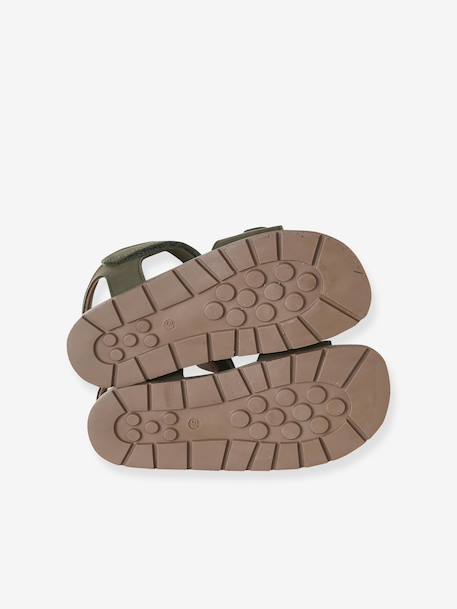 Sandales scratchées cuir enfant kaki+marine+sable 5 - vertbaudet enfant 