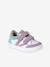Baskets bébé cuir à scratchs lot violet 1 - vertbaudet enfant 
