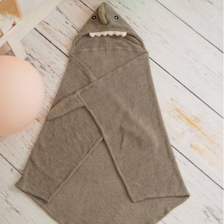 Serviette cape dinosaure en tissu éponge doux Grey 4 - vertbaudet enfant 