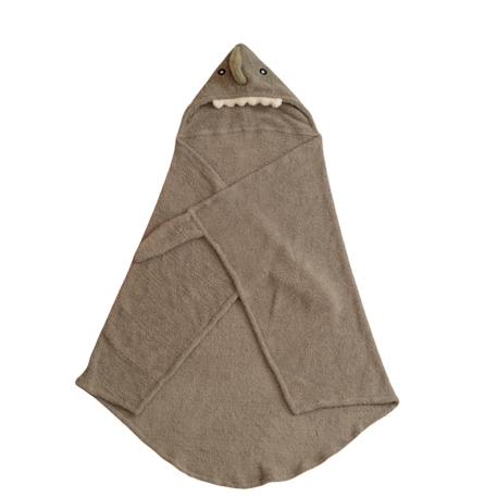 Serviette cape dinosaure en tissu éponge doux Grey 2 - vertbaudet enfant 