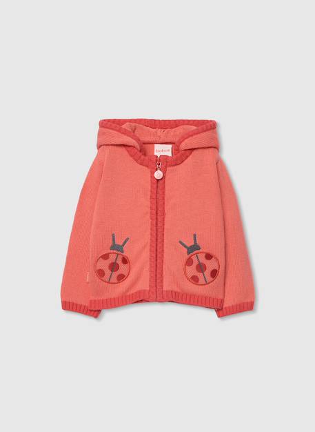 Gilet en tricot  pour bébé Rose 1 - vertbaudet enfant 