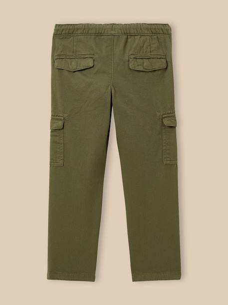 Pantalon cargo garçon Beige+Kaki 7 - vertbaudet enfant 