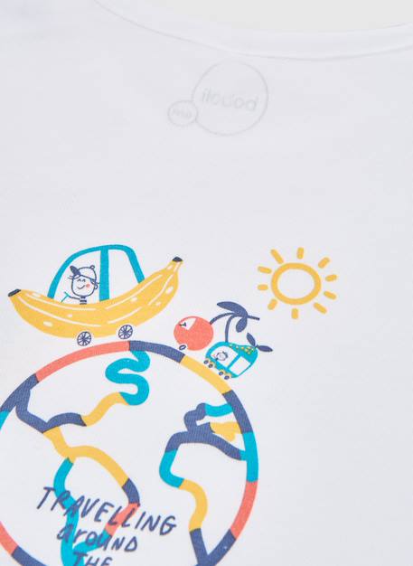 T-shirt bébé en maille de coton Blanc 4 - vertbaudet enfant 