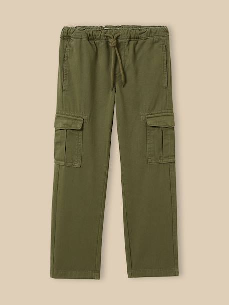 Pantalon cargo garçon Beige+Kaki 6 - vertbaudet enfant 