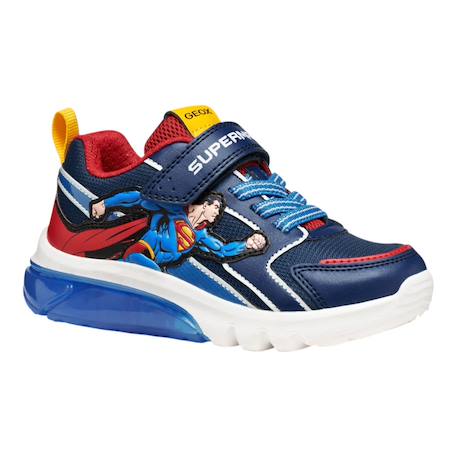 Baskets superman lumineuses - ciberdron junior pour garçon Bleu 2 - vertbaudet enfant 