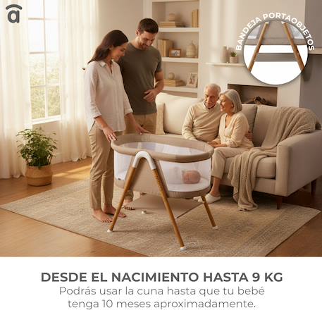 Mini berceau nidus Beige 5 - vertbaudet enfant 