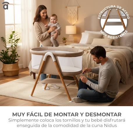Mini berceau nidus Beige 3 - vertbaudet enfant 
