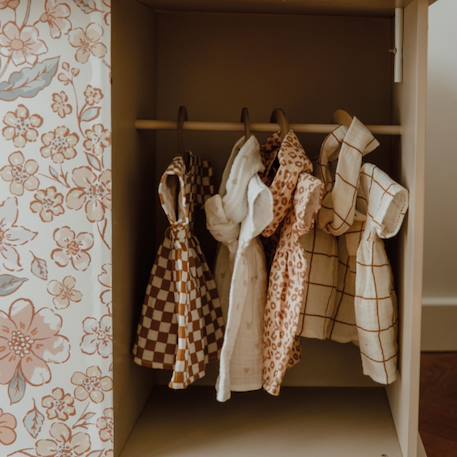Tenue pour poupée robe Ecru, marron+Rose, blanc 3 - vertbaudet enfant 