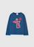 T-shirt fille manches longues coton Bleu 1 - vertbaudet enfant 