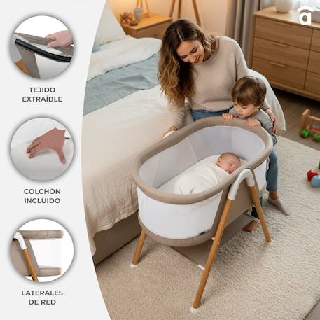 Mini berceau nidus Beige 6 - vertbaudet enfant 