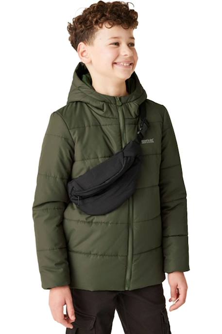 Veste matelassée  halkner Bleu gris+Rouge sombre+Vert kaki foncé 16 - vertbaudet enfant 