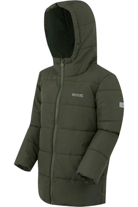 Veste matelassée  halkner Bleu gris+Rouge sombre+Vert kaki foncé 14 - vertbaudet enfant 