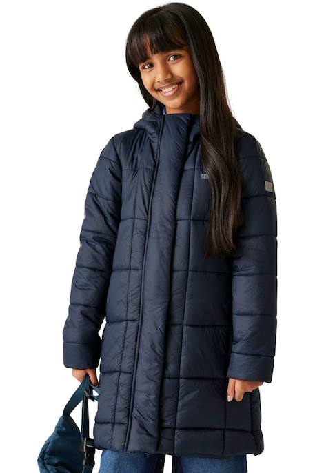 Veste matelassée motif style matelassé  embrie Bleu marine+Noir+Vert sombre 4 - vertbaudet enfant 