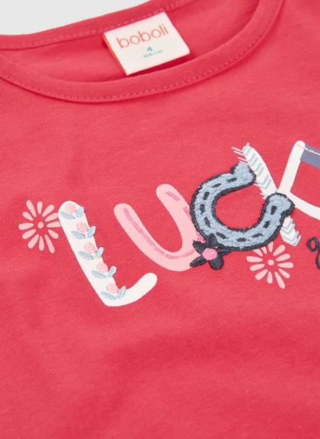T-shirt fille coton Rose 3 - vertbaudet enfant 