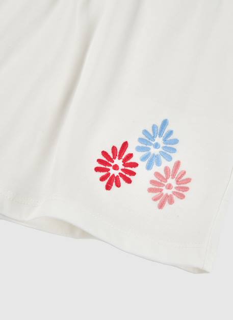 T-shirt fille coton Blanc 4 - vertbaudet enfant 