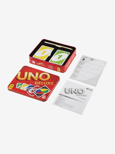 Jeu de cartes Uno Deluxe MATTEL ROUGE 4 - vertbaudet enfant 