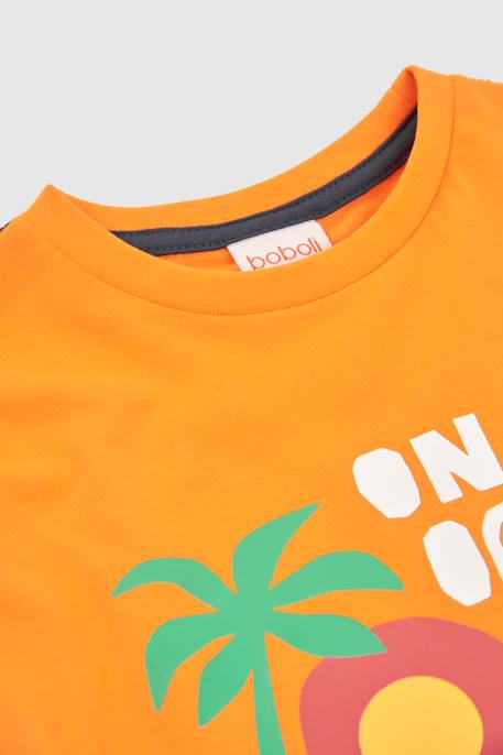T-shirt enfant coton  imprimé Orange 3 - vertbaudet enfant 