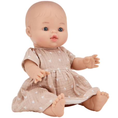 Tenue pour poupée robe Ecru, marron+Rose, blanc 8 - vertbaudet enfant 