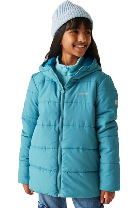 Veste matelassée  halkner Bleu gris+Rouge sombre+Vert kaki foncé 4 - vertbaudet enfant 