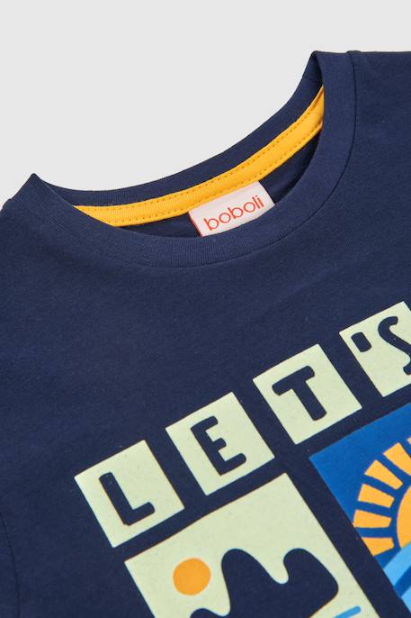 T-shirt enfant en coton Bleu 3 - vertbaudet enfant 