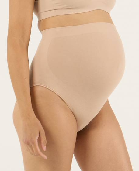 Maxi culotte de grossesse sans couture essentiel Beige+Noir 1 - vertbaudet enfant 