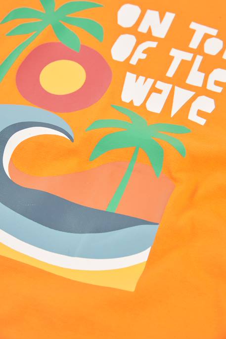 T-shirt enfant coton  imprimé Orange 4 - vertbaudet enfant 