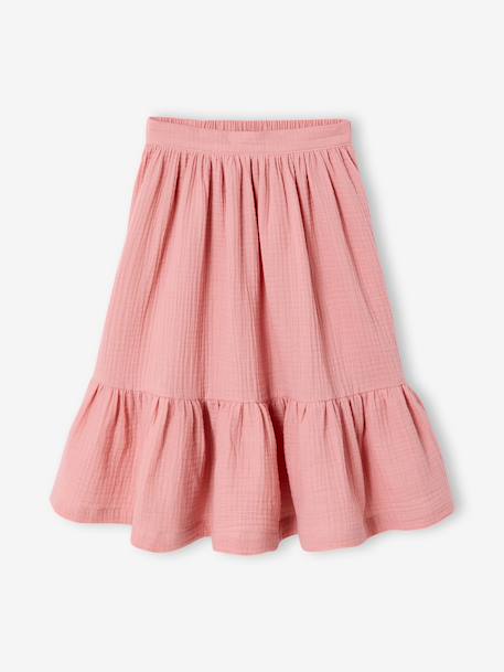 Ensemble fille cérémonie blouse jupe à volant blush+vert sauge 5 - vertbaudet enfant 