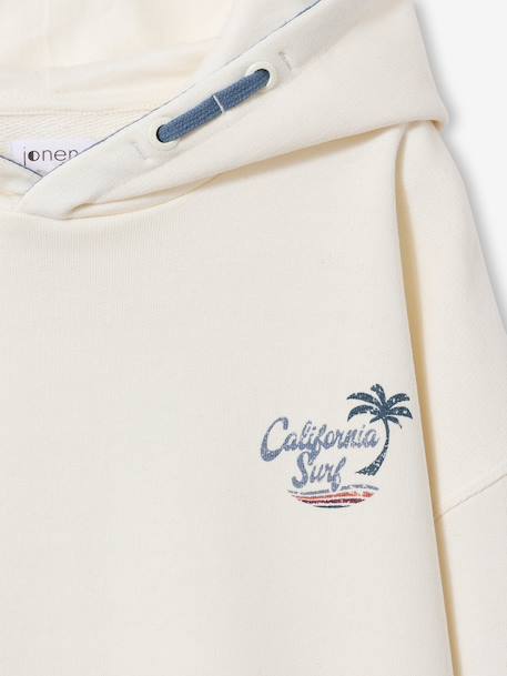 Sweat capuche garçon oversize imprimé dos écru 5 - vertbaudet enfant 