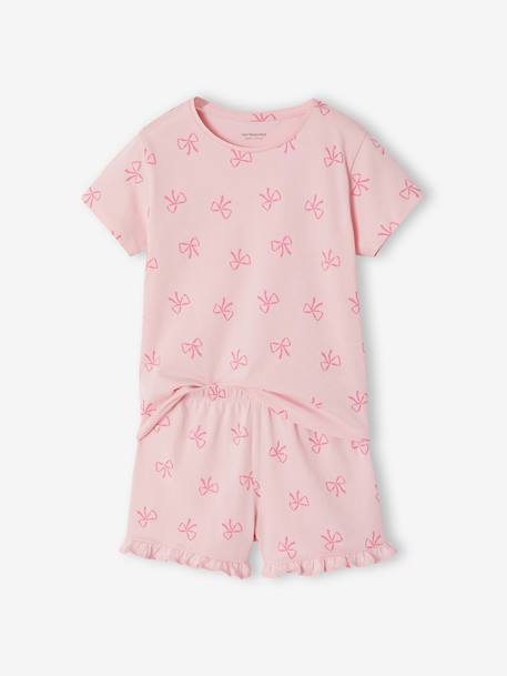 Lot 2 pyjashort nœud rose 3 - vertbaudet enfant 