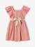 Robe cérémonie fille ceinture dorée blanc+blush 10 - vertbaudet enfant 