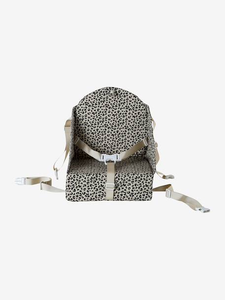 Rehausseur de chaise beige imprimé+Cherry+dans les bois+green forest+gris+Minisaurus+Mon coeur+Oies+rayé blanc 1 - vertbaudet enfant 