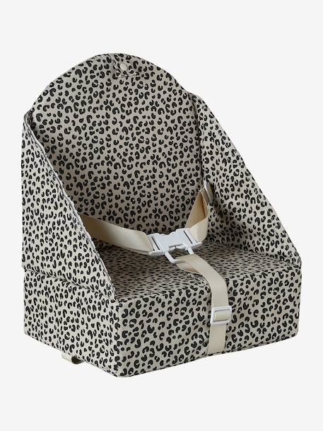 Rehausseur de chaise beige imprimé+Cherry+dans les bois+green forest+gris+Minisaurus+Mon coeur+Oies+rayé blanc 2 - vertbaudet enfant 