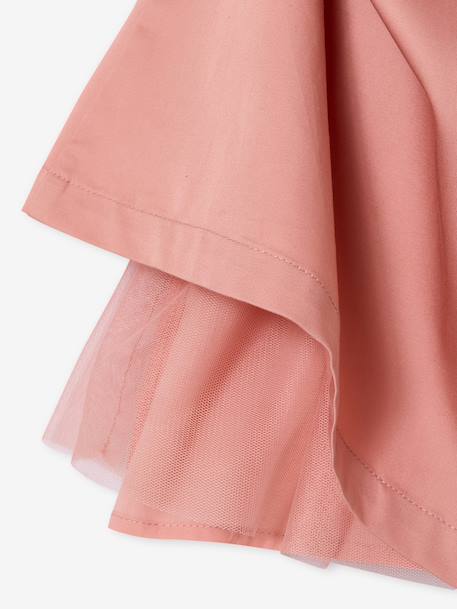 Robe cérémonie fille ceinture dorée blanc+blush 12 - vertbaudet enfant 