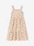 Robe mi longue imprimée fleurs écru 1 - vertbaudet enfant 