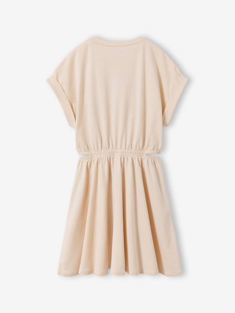 Robe fille avec ouvertures côtés anthracite+vanille 7 - vertbaudet enfant 