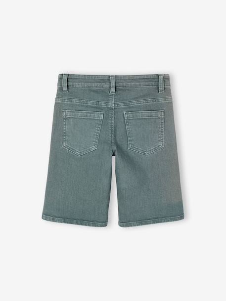Bermuda garçon 5 poches argile+bleu grisé+terracotta+vert émeraude 22 - vertbaudet enfant 