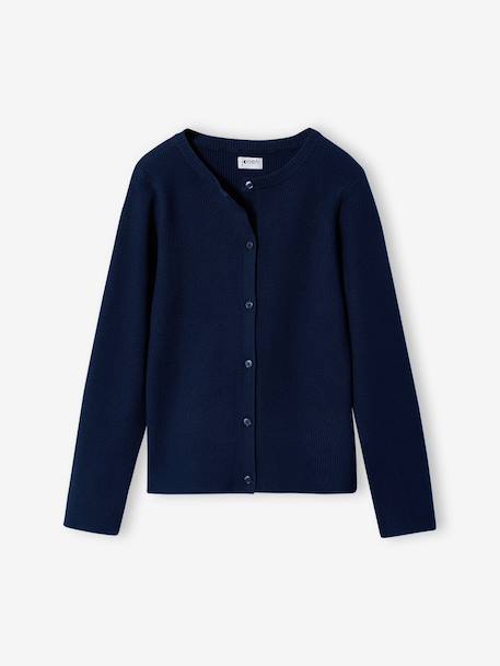 Gilet fille marine+vert sauge 3 - vertbaudet enfant 