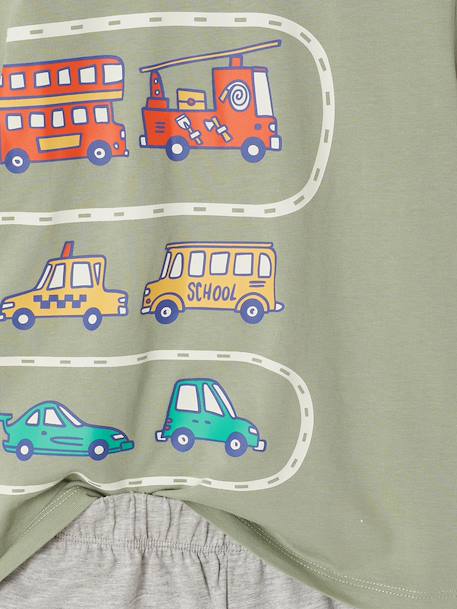Lot 2 pyjashorts véhicules vert sauge 6 - vertbaudet enfant 