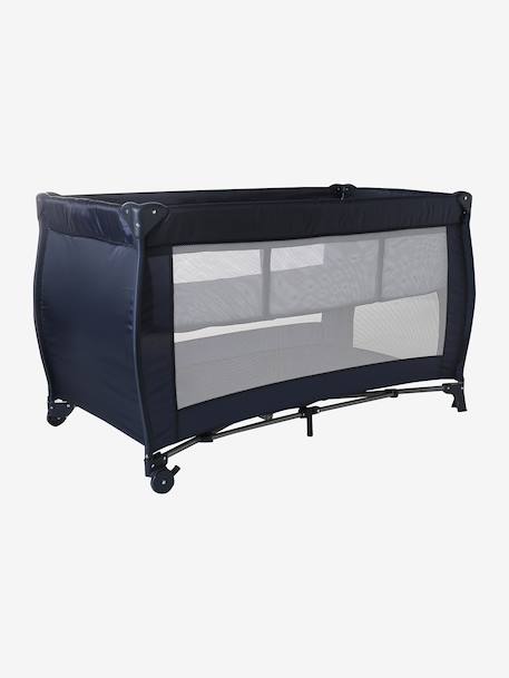 Lit pliant bébé 2 hauteurs de couchage anthracite+marine 8 - vertbaudet enfant 