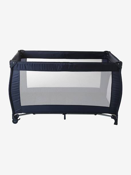 Lit pliant bébé 2 hauteurs de couchage anthracite+marine 12 - vertbaudet enfant 