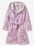 Peignoir de bain enfant MARGUERITE personnalisable, avec coton recyclé mauve 2 - vertbaudet enfant 
