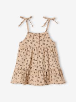 Bébé-Robe, jupe-Robe bébé fille bretelles coton bio