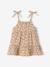Robe bébé fille bretelles coton bio beige+rayé rose 1 - vertbaudet enfant 