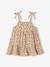 Robe bébé fille bretelles coton bio beige+rayé rose 2 - vertbaudet enfant 