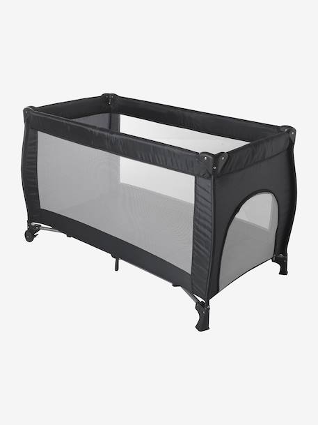 Lit pliant bébé 2 hauteurs de couchage anthracite+marine 2 - vertbaudet enfant 