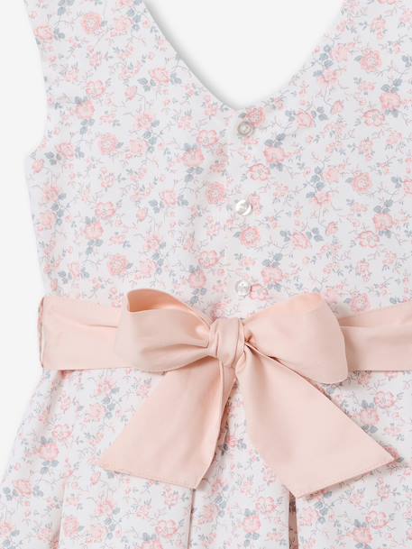 Robe de cérémonie motifs fleurs fille blanc+blanc imprimé+bleu clair+rose imprimé+rose pâle 33 - vertbaudet enfant 